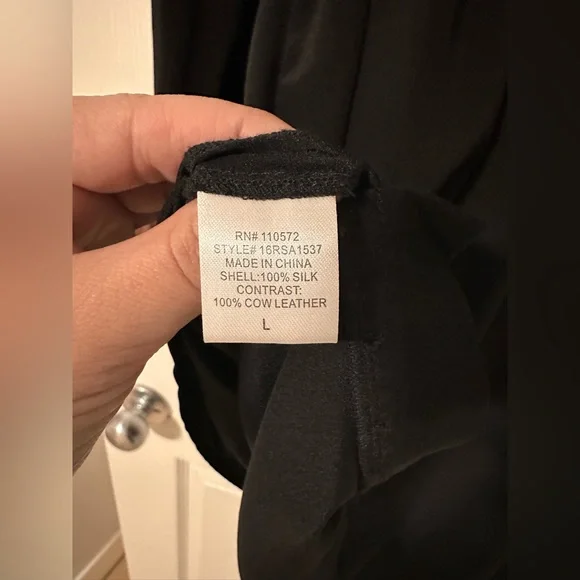 Silk dress sz L - Picture 5 of 5